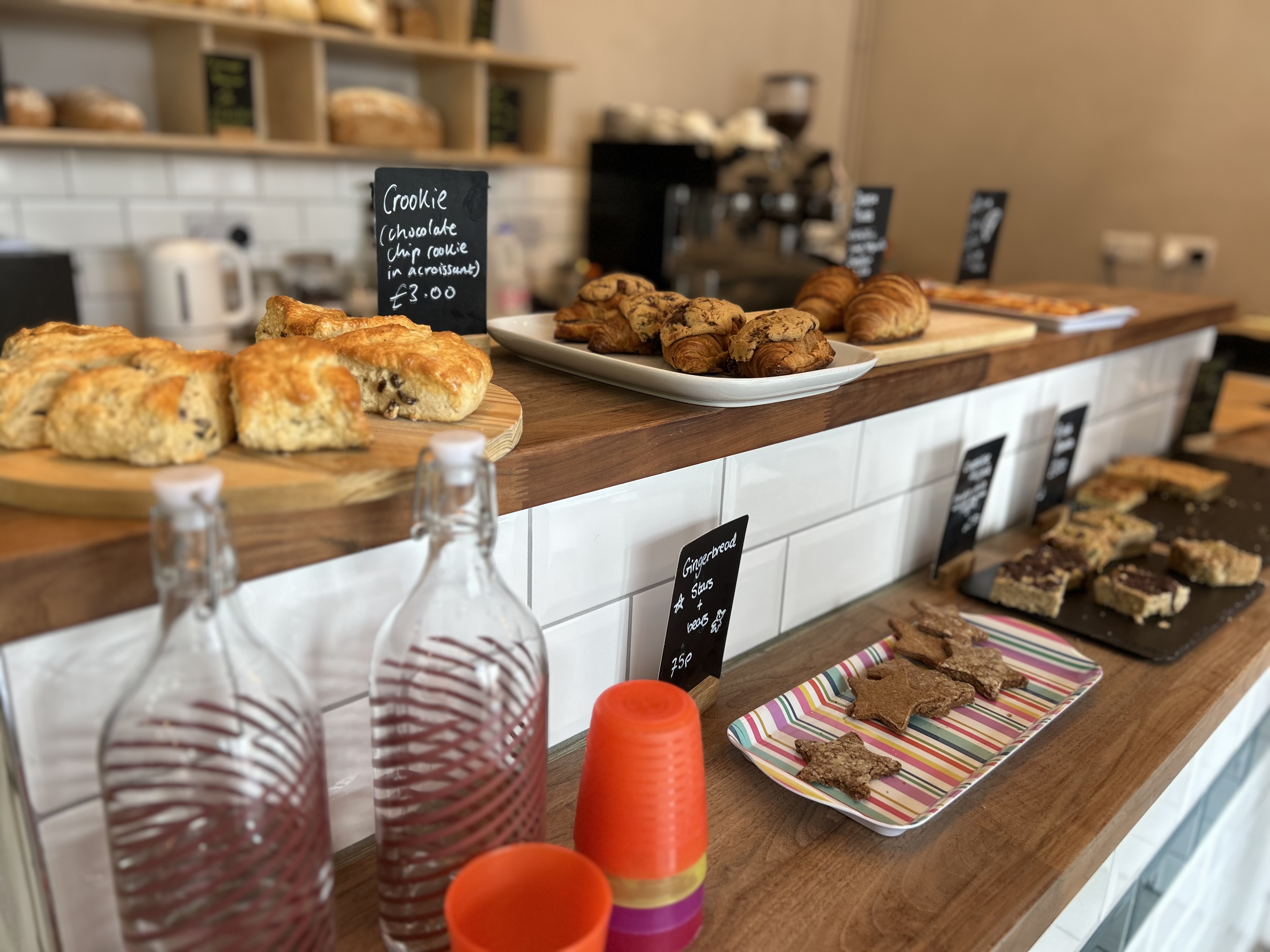a photo of some of the baked good put on display