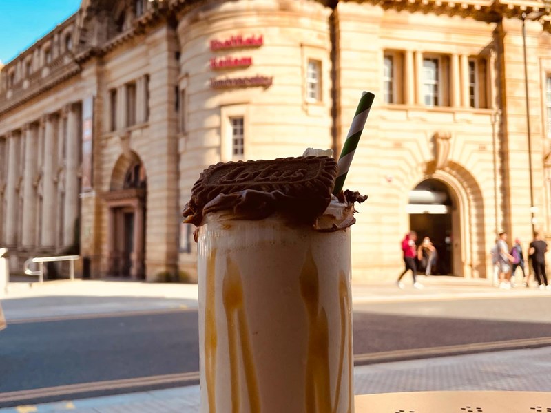 Photograph of a drink at Hygge.