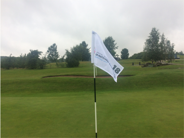 The 18th hole at the Rother Valley Golf Centre.