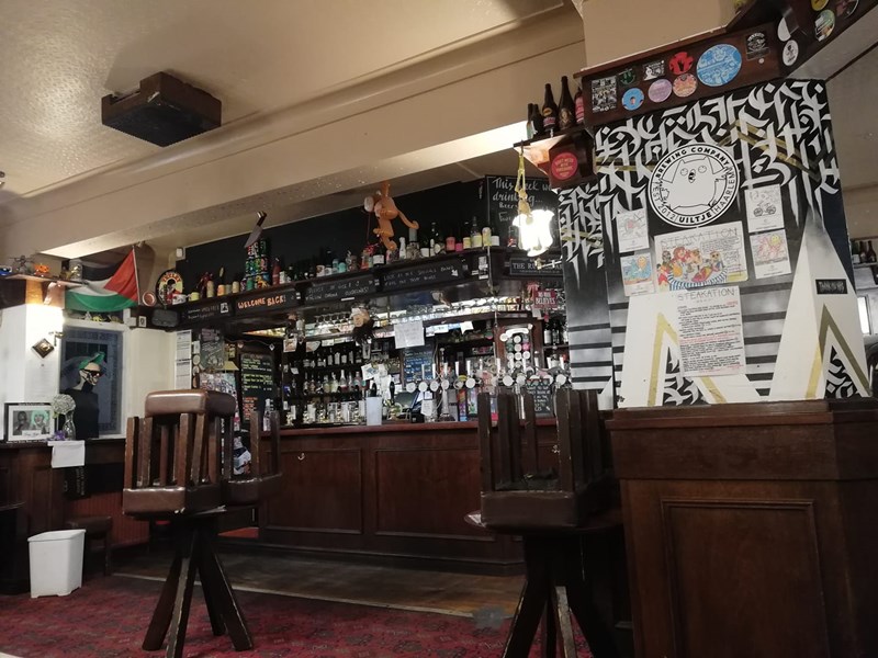 Interior of The Rutland Arms.