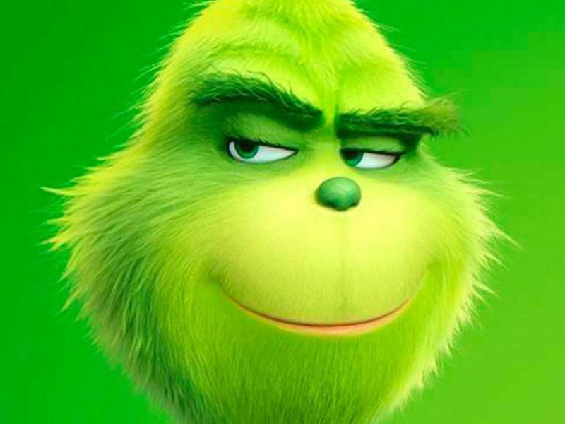 An illustration of the Grinch.