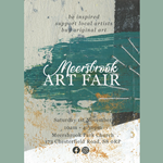 Poster for the event featuring some abstract art.