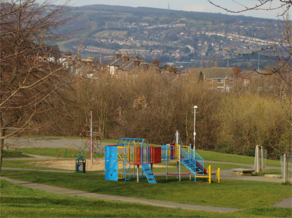 A play area at Ruskin Park.