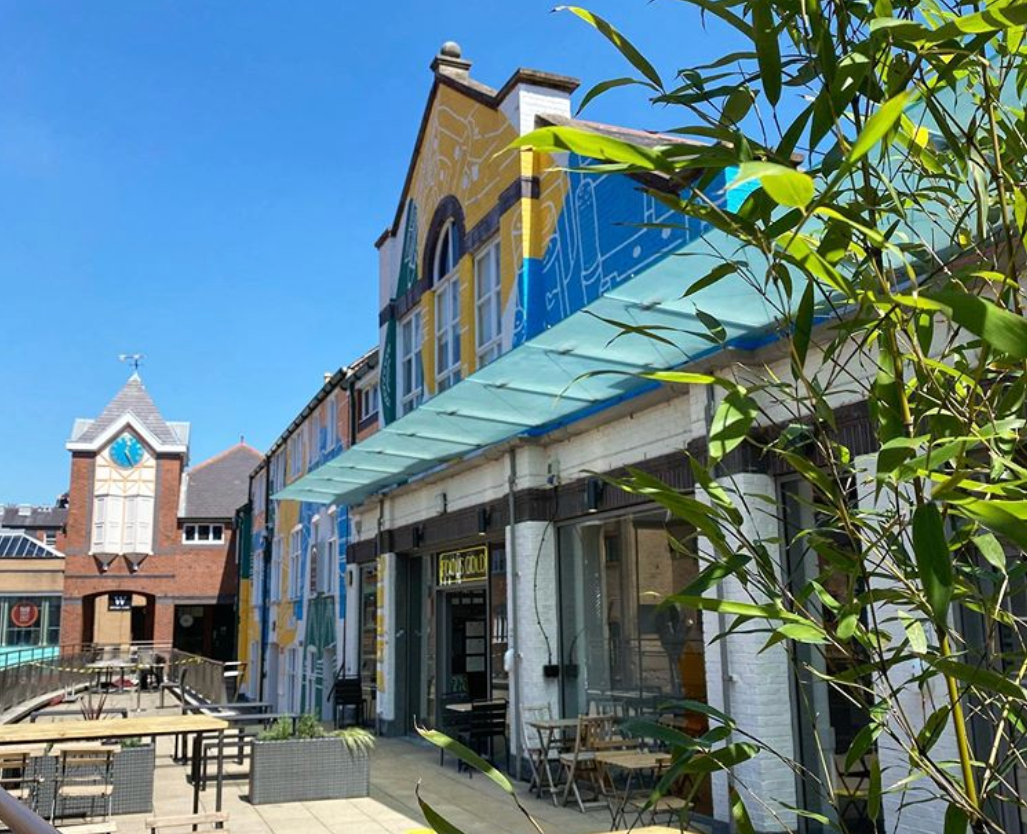 The exterior of Terrace Goods.