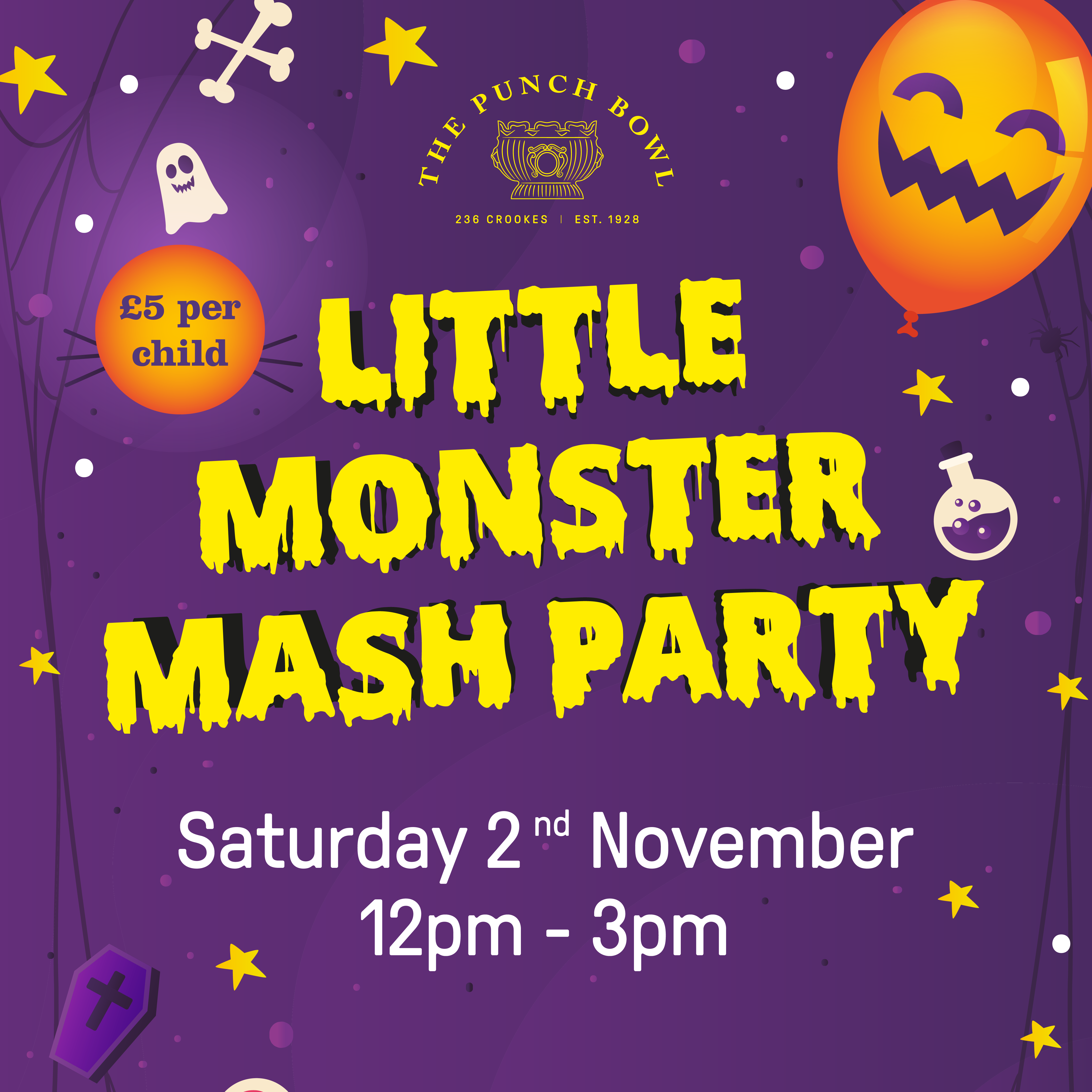 Little Monster Mash Party at The Punch Bowl