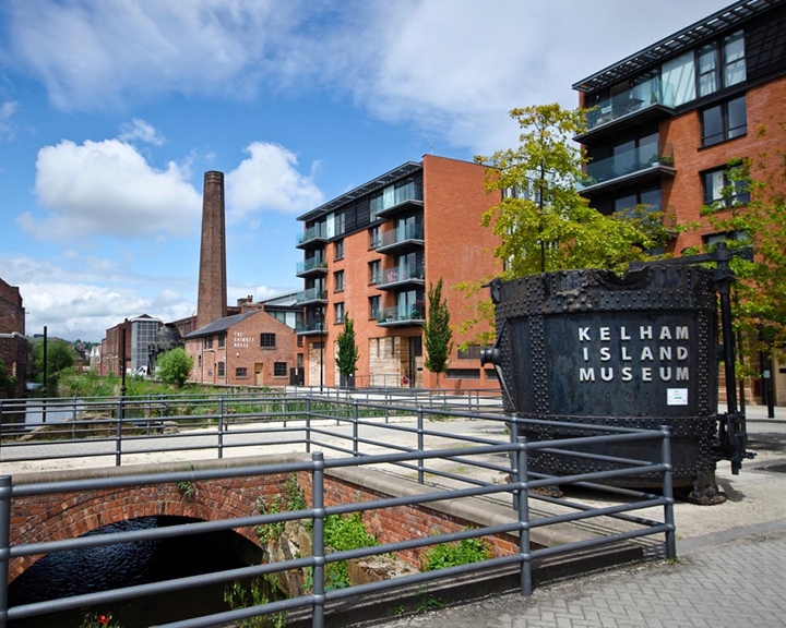 A view of the Kelham Island neighbourhood in Sheffield.