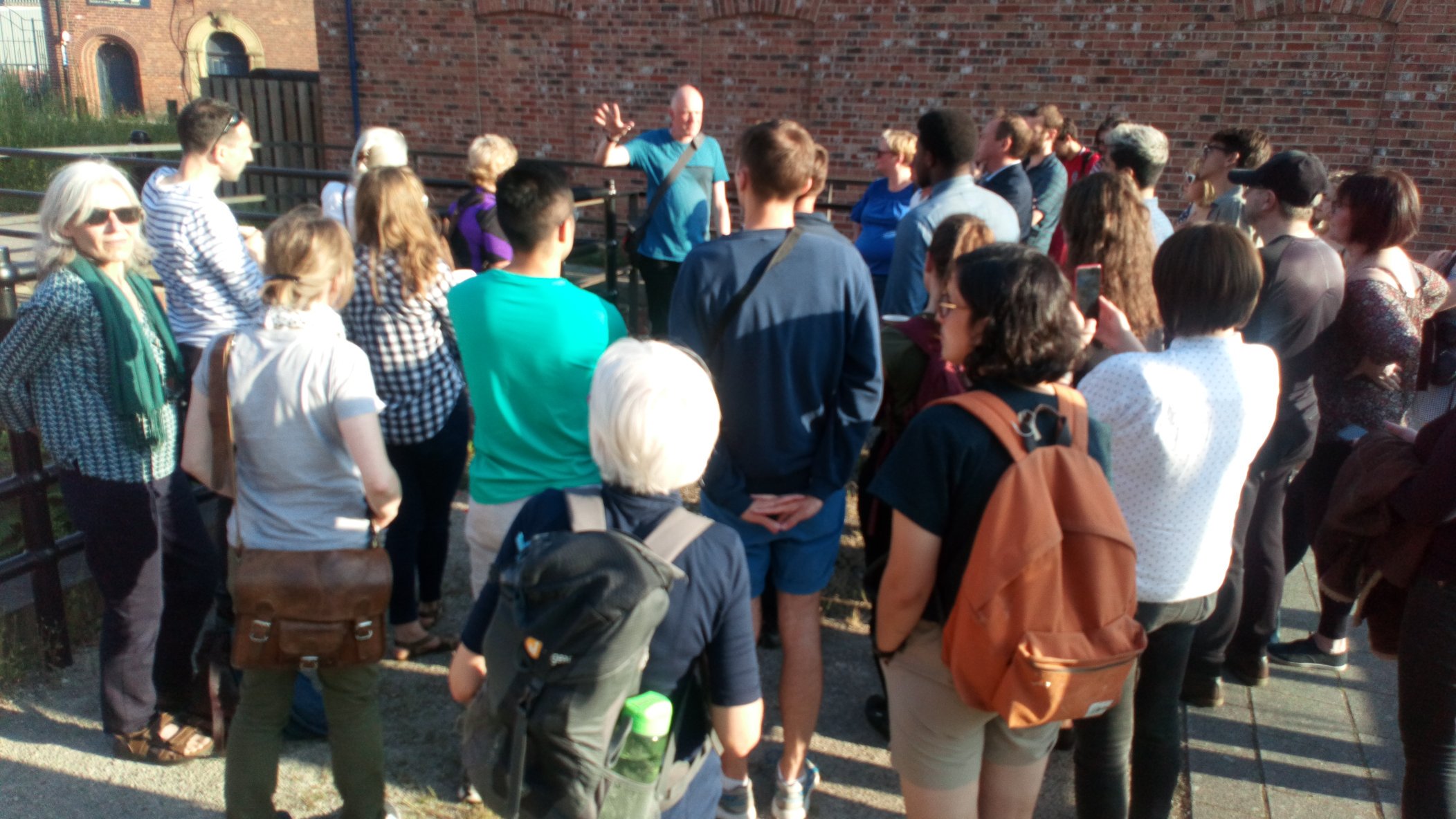 People enjoying a Kelham Island Walk.
