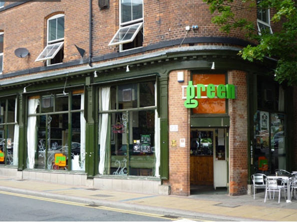 Exterior of The Green Room.