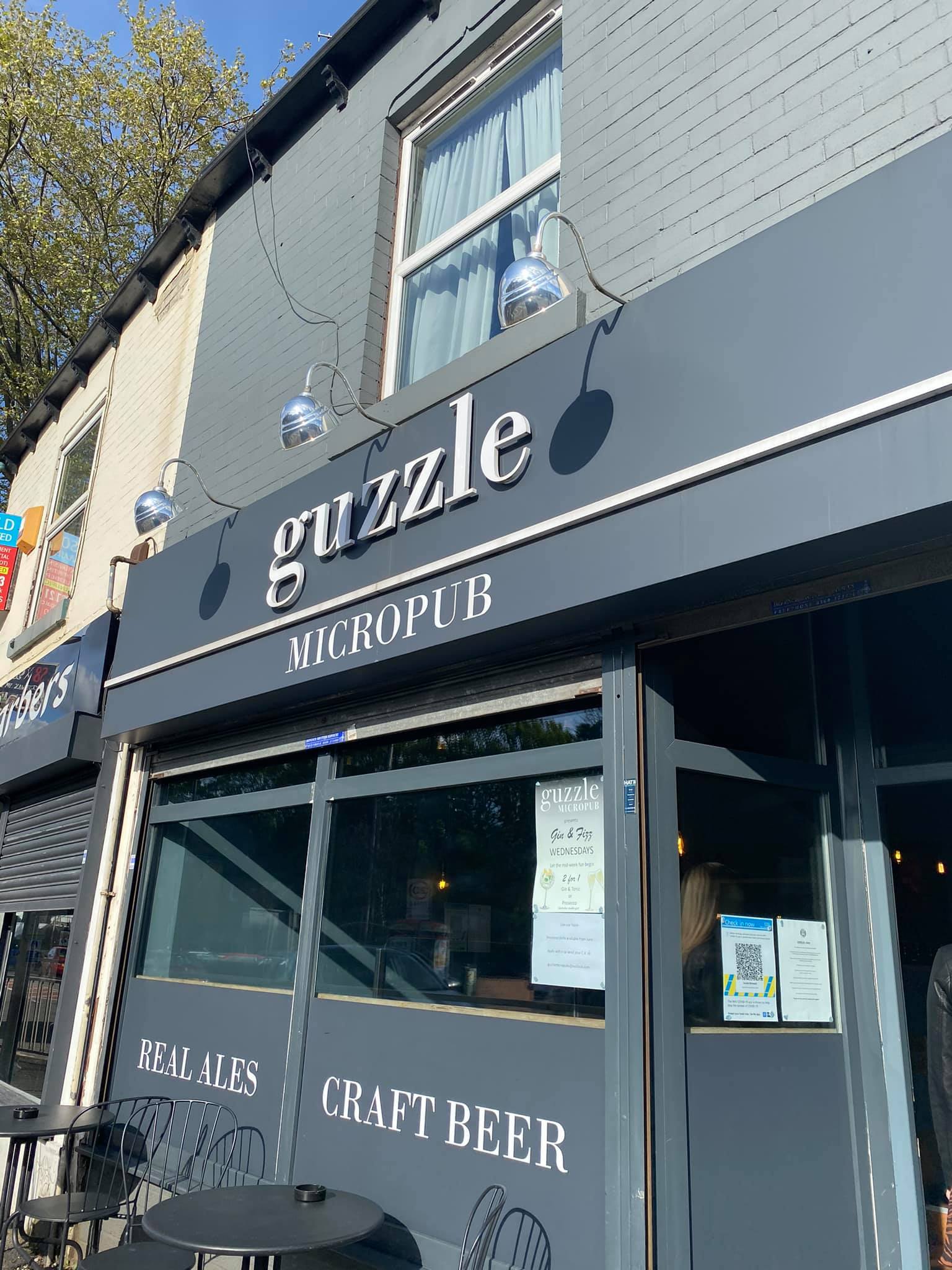 The exterior of Guzzle.