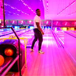 The bowling lanes at Tenpin.