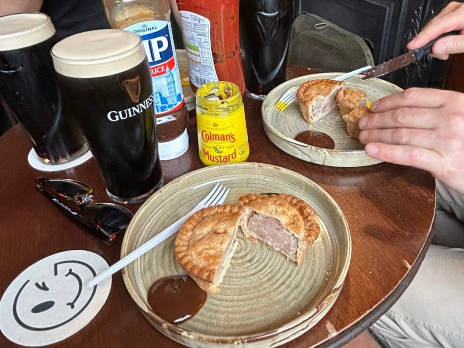 A pint and a pork pie at Fagan's