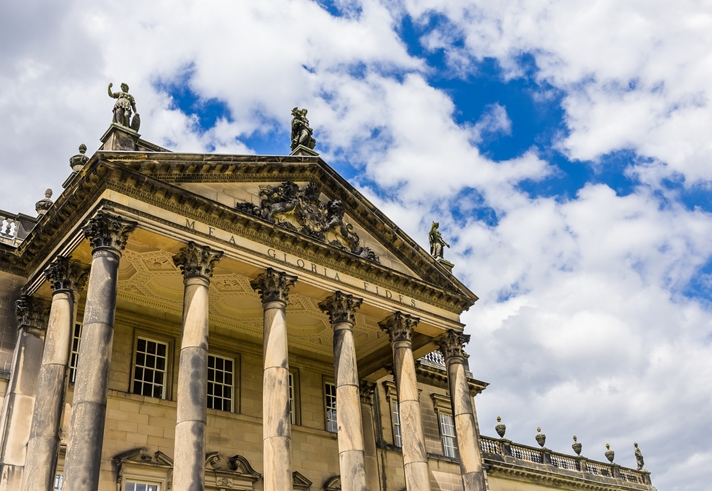 The exterior of Wentworth Woodhouse.