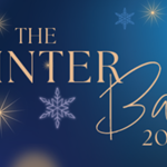 A starry night sky with the words 'The Winter Ball 2025'.