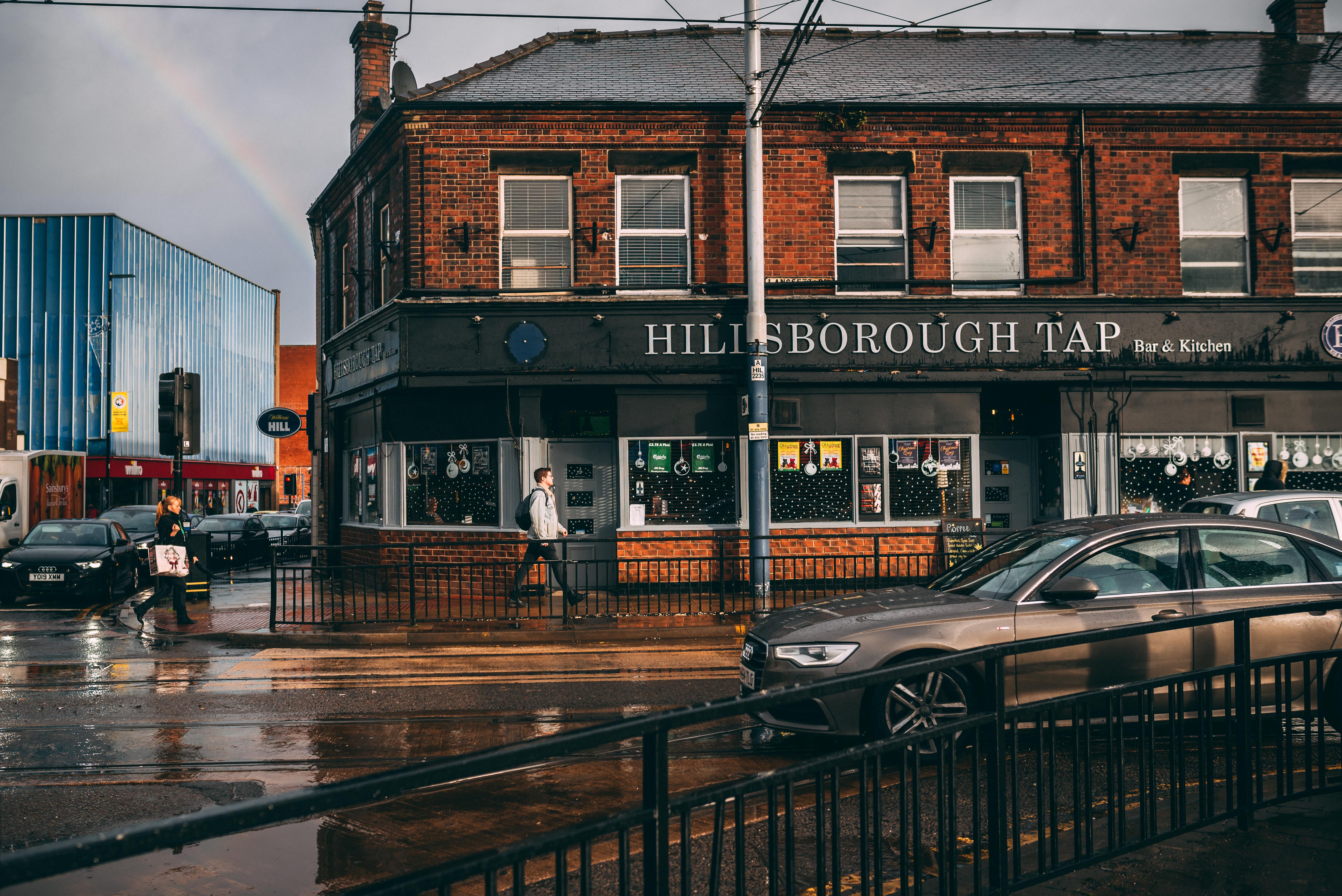The exterior of The Hillsborough Tap.