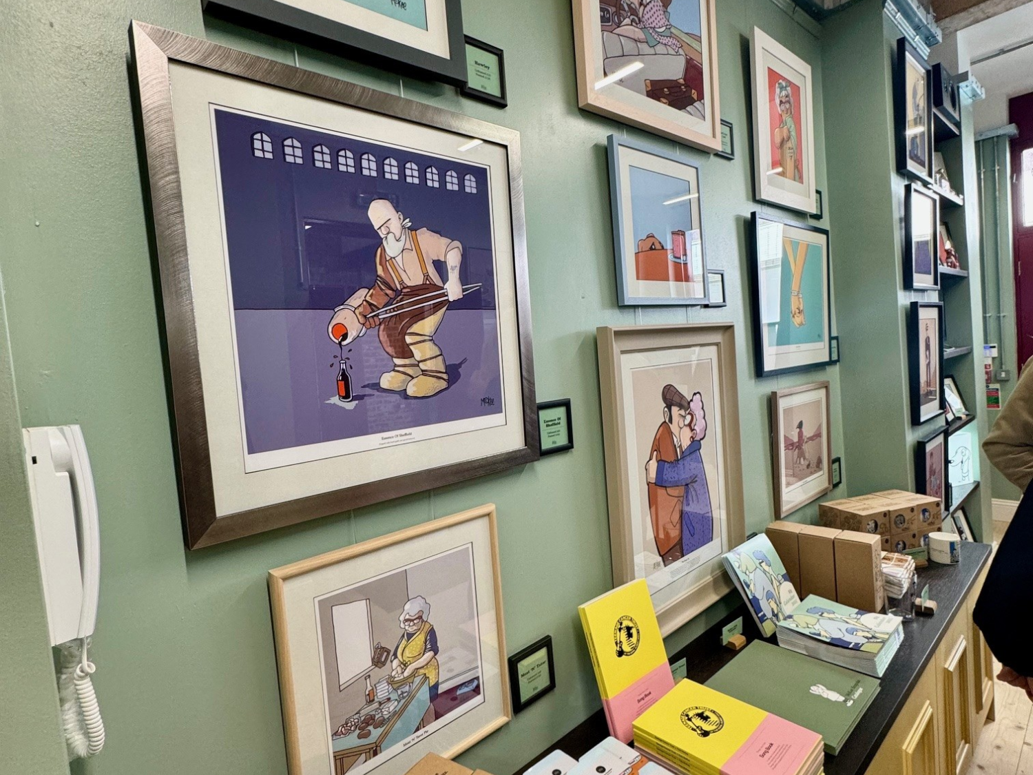 Inside a shop at Leah's Yard 