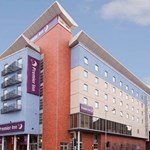 The exterior of the Premier Inn on Angel Street in Sheffield city centre.