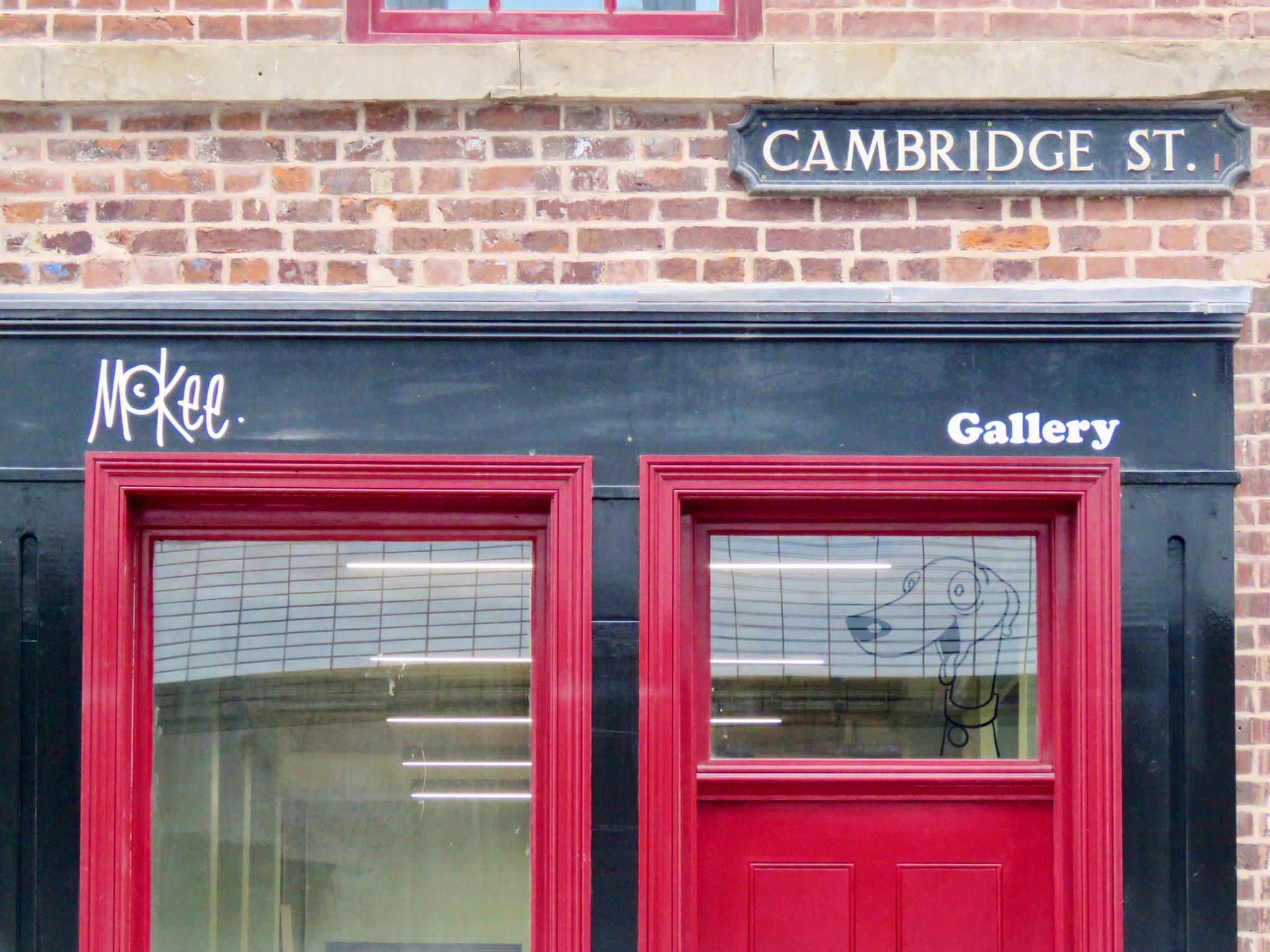 The entrance to the McKee Gallery.