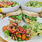 Various dishes available at the Builder's Brew Café