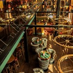 A photograph of the sumptuous interior at Cosy Club Sheffield.