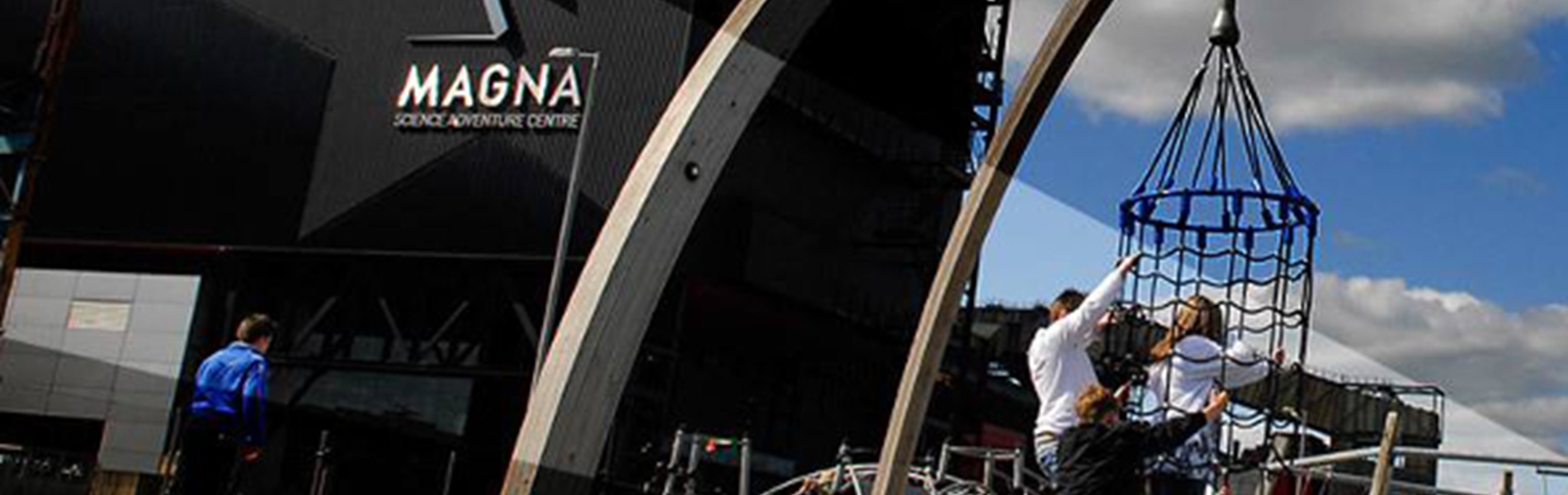 The outdoor playground at Magna Science Adventure Centre.