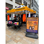 The Trick or Treat Halloween Trail stall on The Moor.