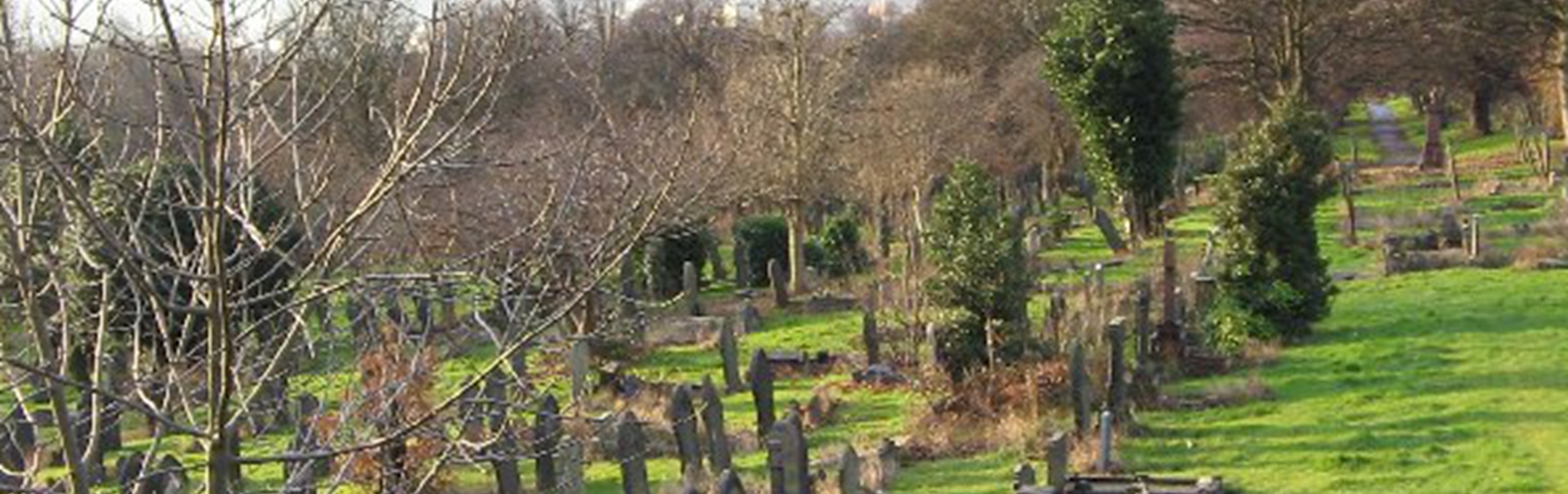 Gravestones at Burngreave Cemetery.