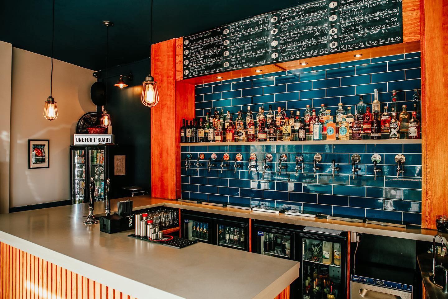 The bar at Two Thirds Beer Co.