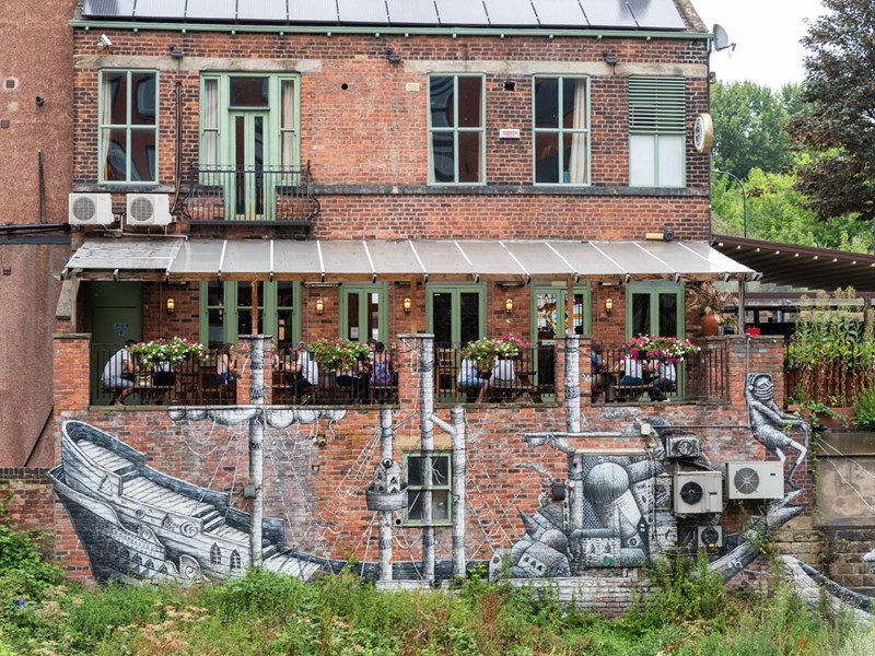 A view of The Riverside Kelham.