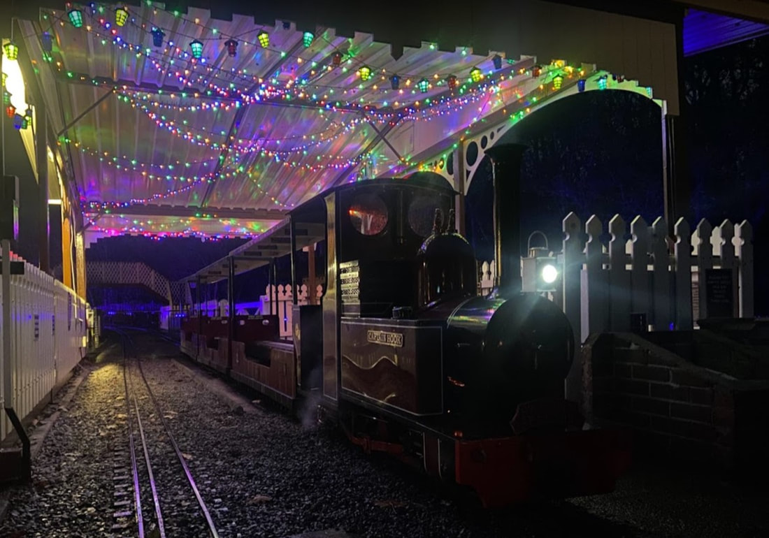 A train at the Abbeydale Miniature Railway.