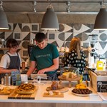 Food being prepared in the kitchen at South Street Kitchen.