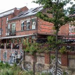 The exterior of The Riverside Kelham.