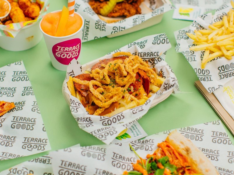 Promo shot of food at Terrace Goods.