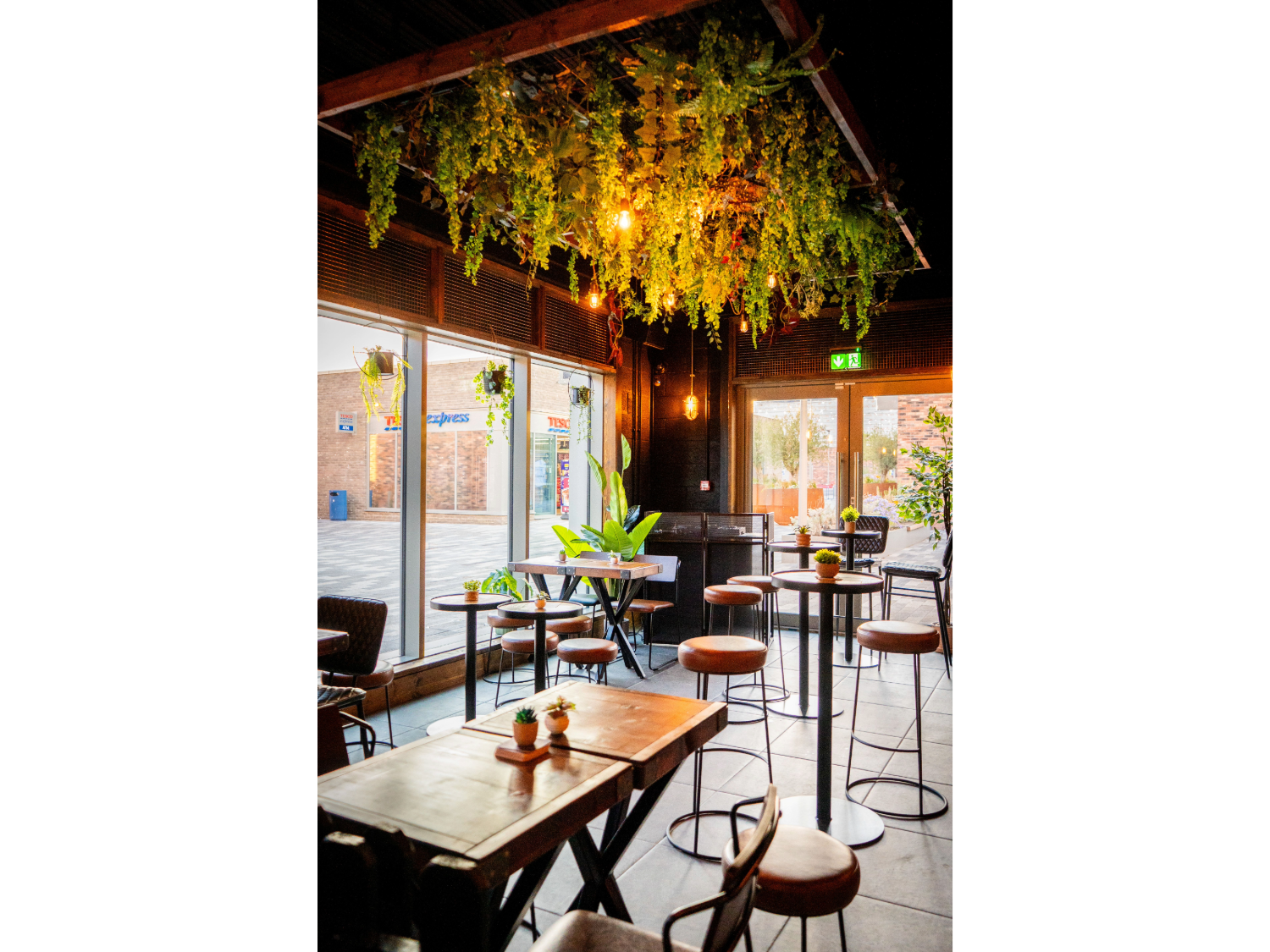 The interior of the The Canary Micro Bar.