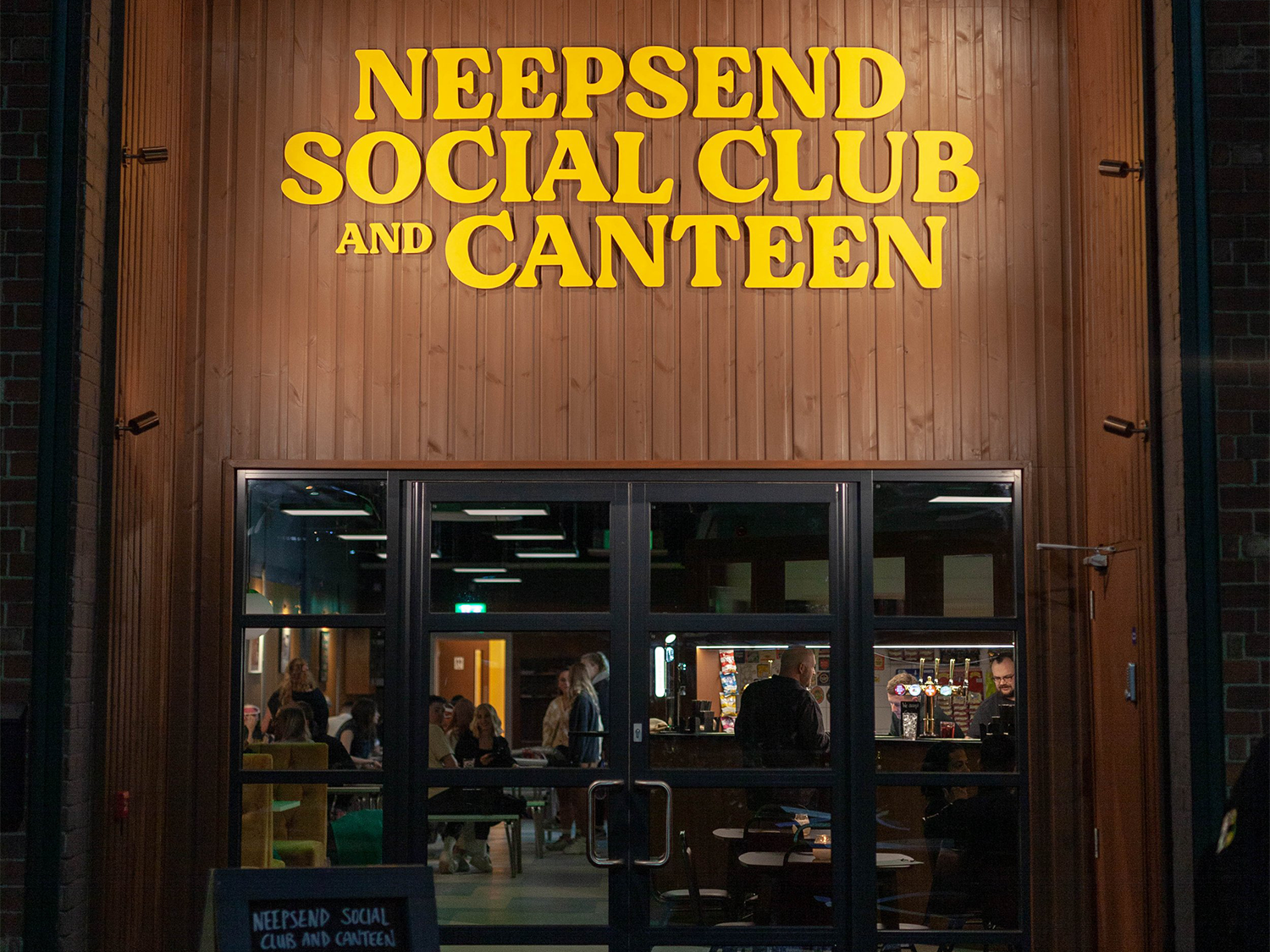 The Neepsend Social Club & Canteen sign over the doors