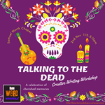 Poster for the event featuring an illustration of a skull.