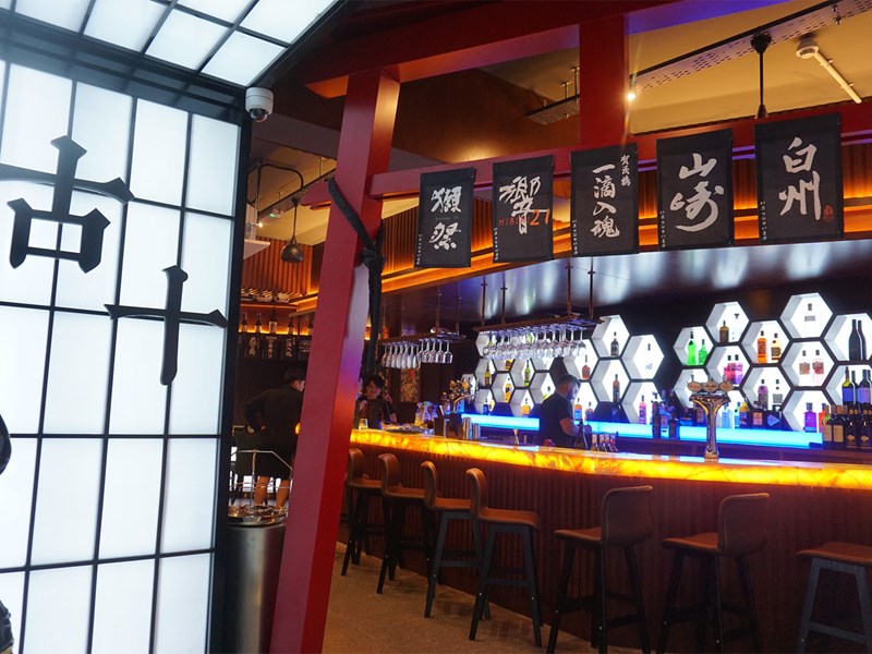 The bar at Guyshi BBQ & Bar