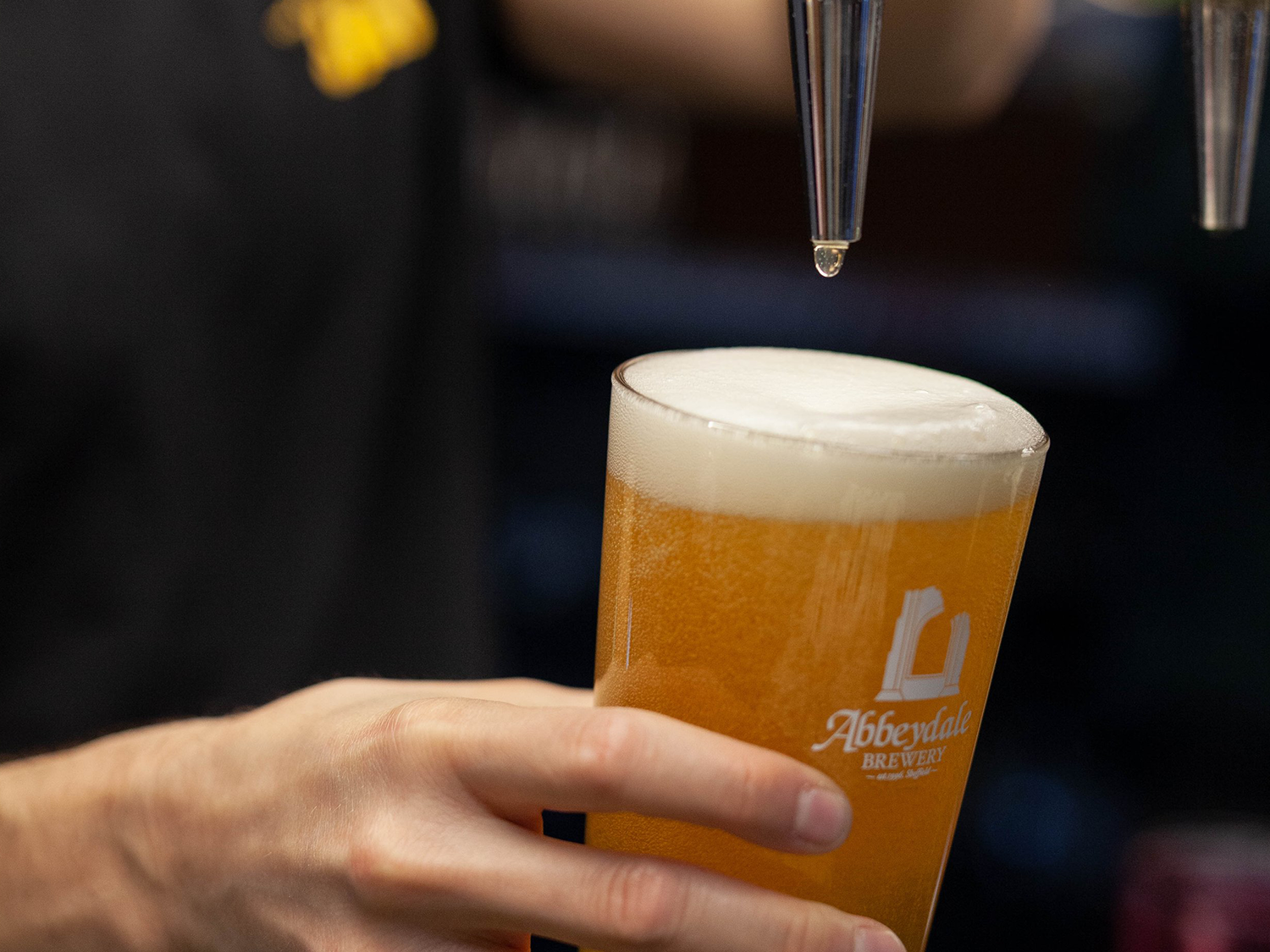 A pint of beer being poured at Neepsend Social Club & Canteen