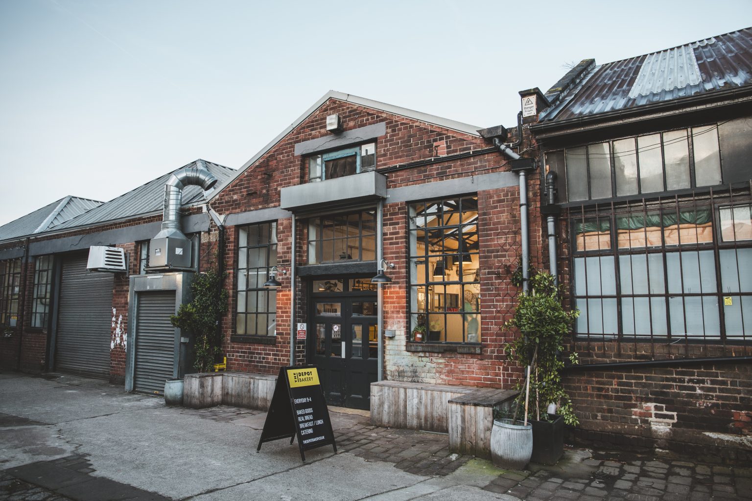 The exterior of The Depot Bakery.
