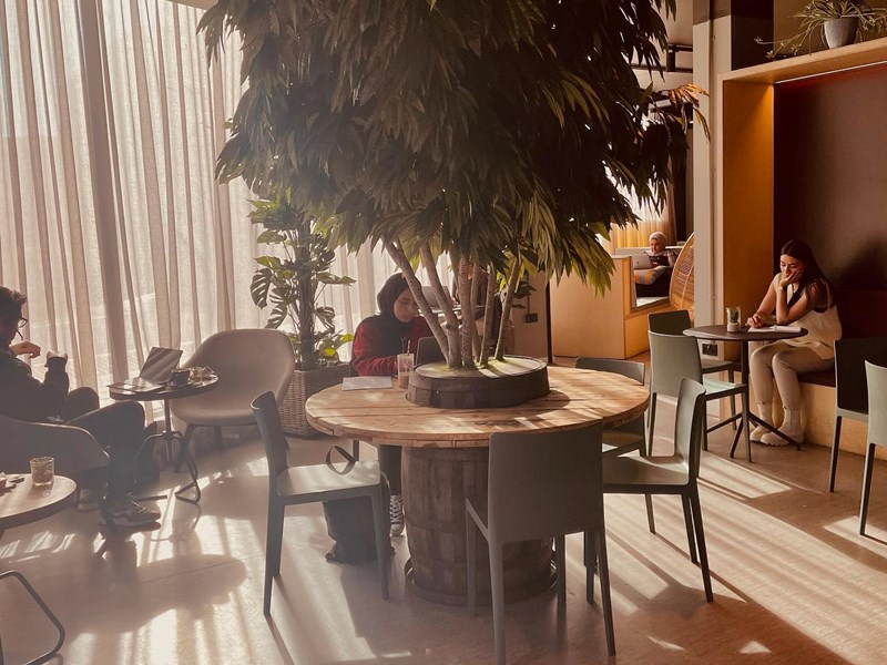 Photograph of the interior of Hygge.