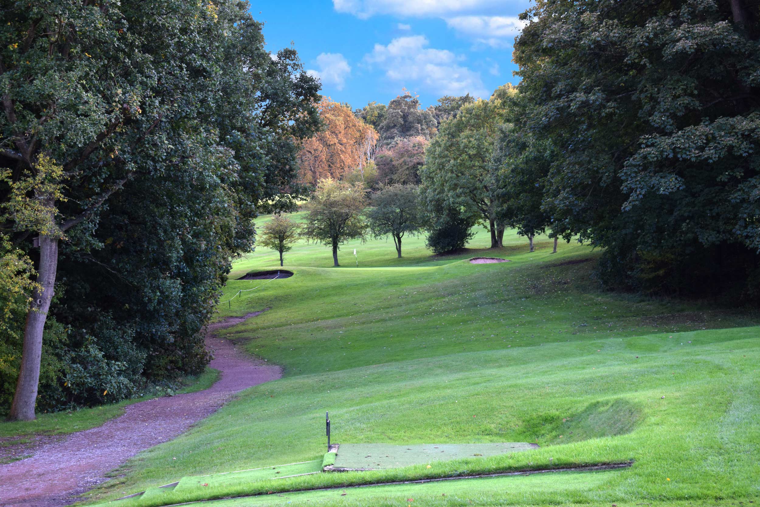 One of the holes at Renishaw Park Golf Club.