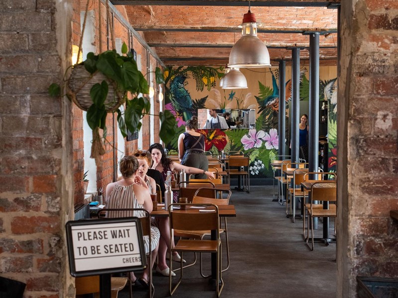 Inside Tamper Coffee.