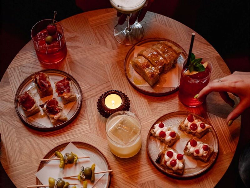 Drinks and small plates at Poco.