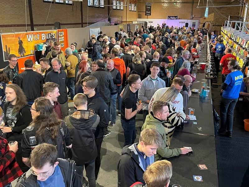 Crowds of people at the Steel City Beer And Cider Festival.