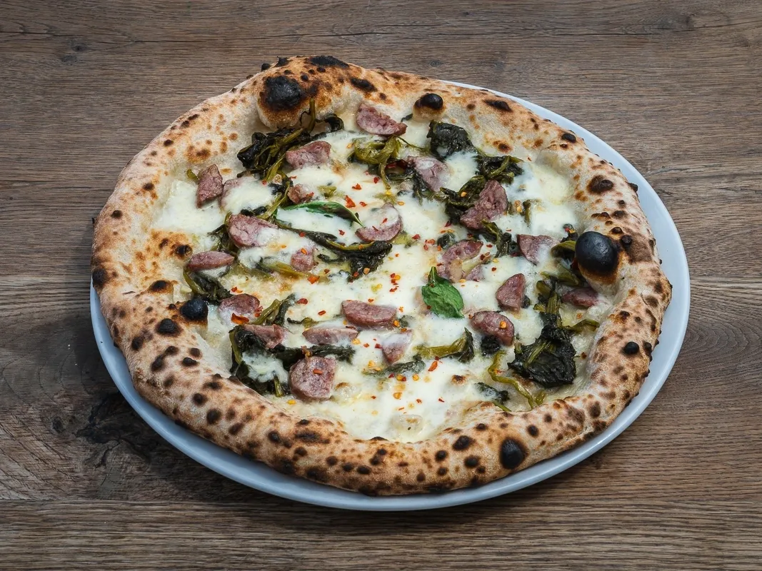 A Neapolitan pizza at Napoli Centro.