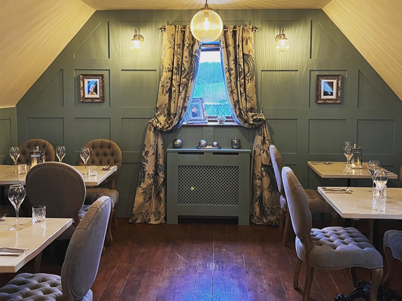 The interior of the bar & bistro Assembly.