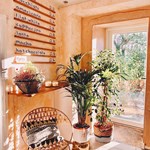 Inside Aesthete Coffee + Kitchen.