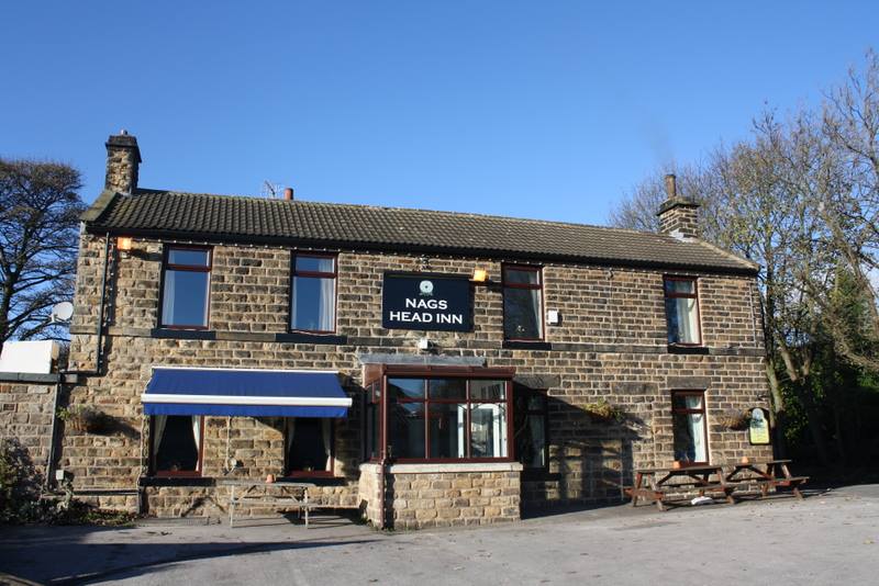 Exterior of The Nags Head Inn.