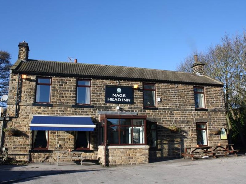 Exterior of The Nags Head Inn.