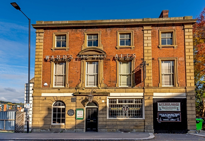 Exterior shot of the Shakespeare's Pub in Sheffield.