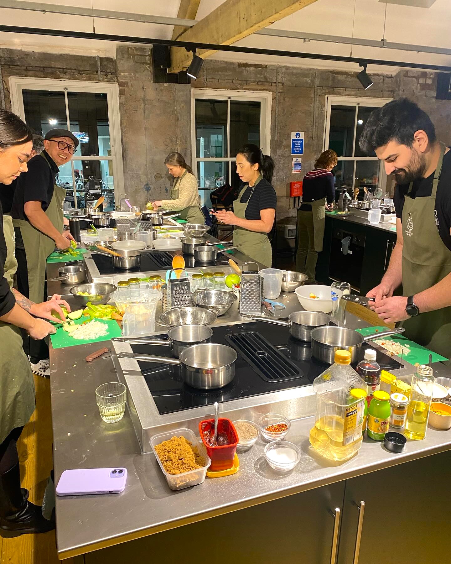 A cookery workshop at the Blend Culinary Foundation.